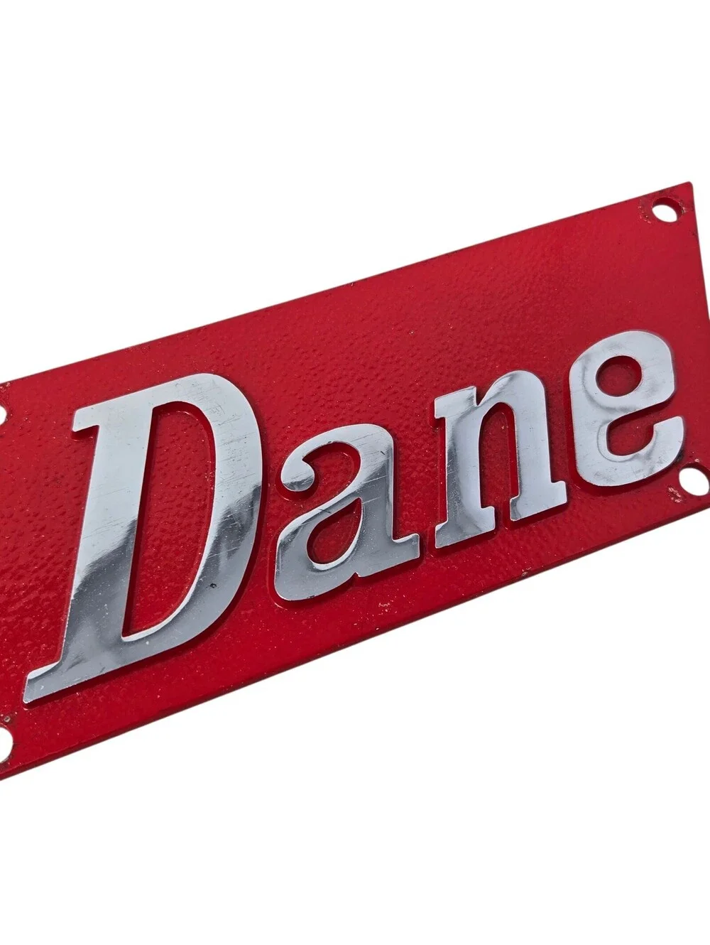 Vintage Great Dane Truck Trailer Emblem Plaque Sign Cast Aluminum Metal